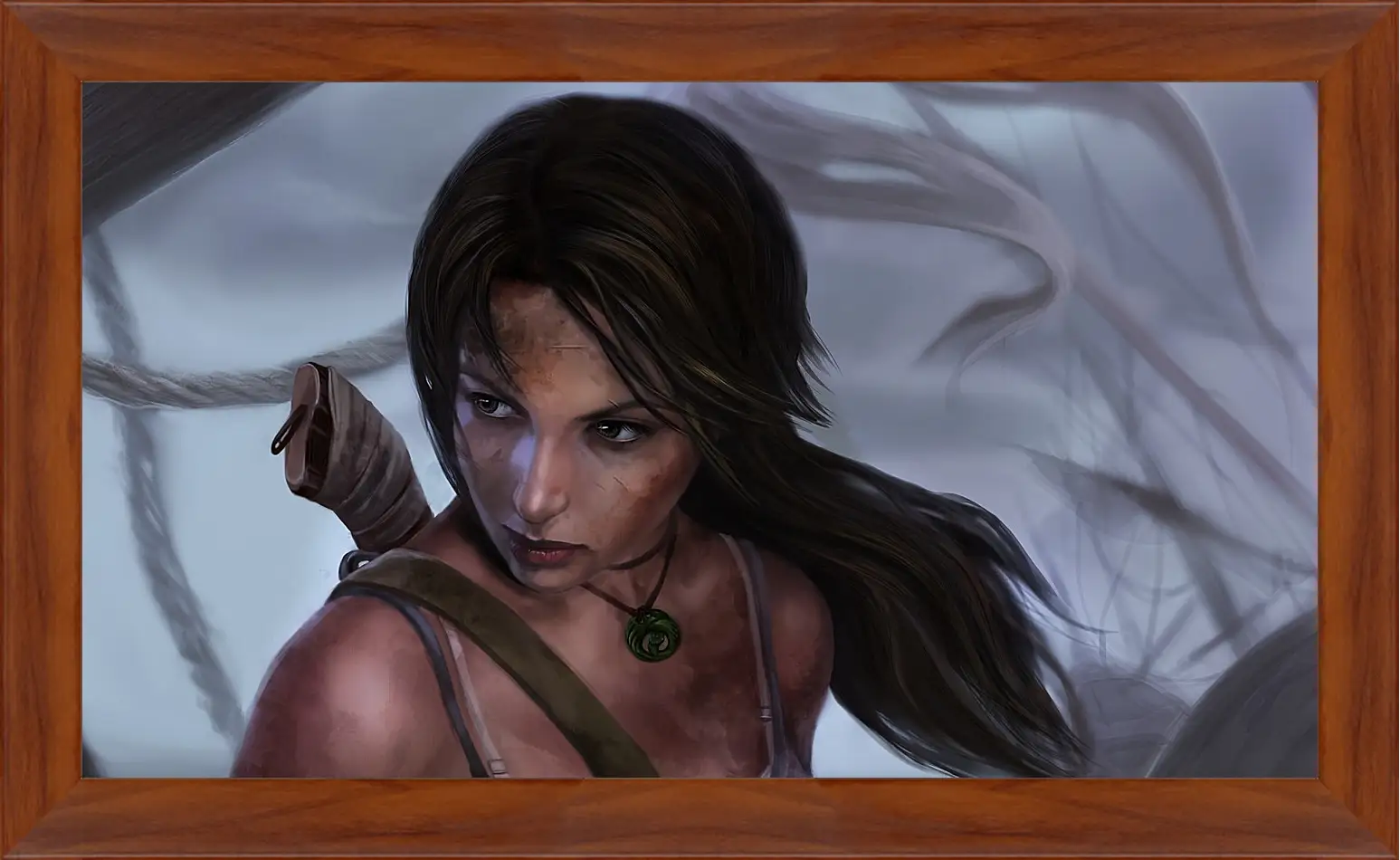 Картина в раме - lara croft, tomb raider, art