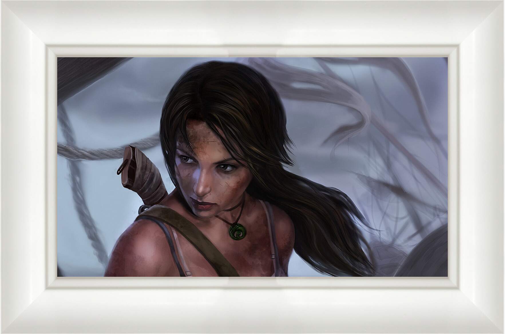 Картина в раме - lara croft, tomb raider, art