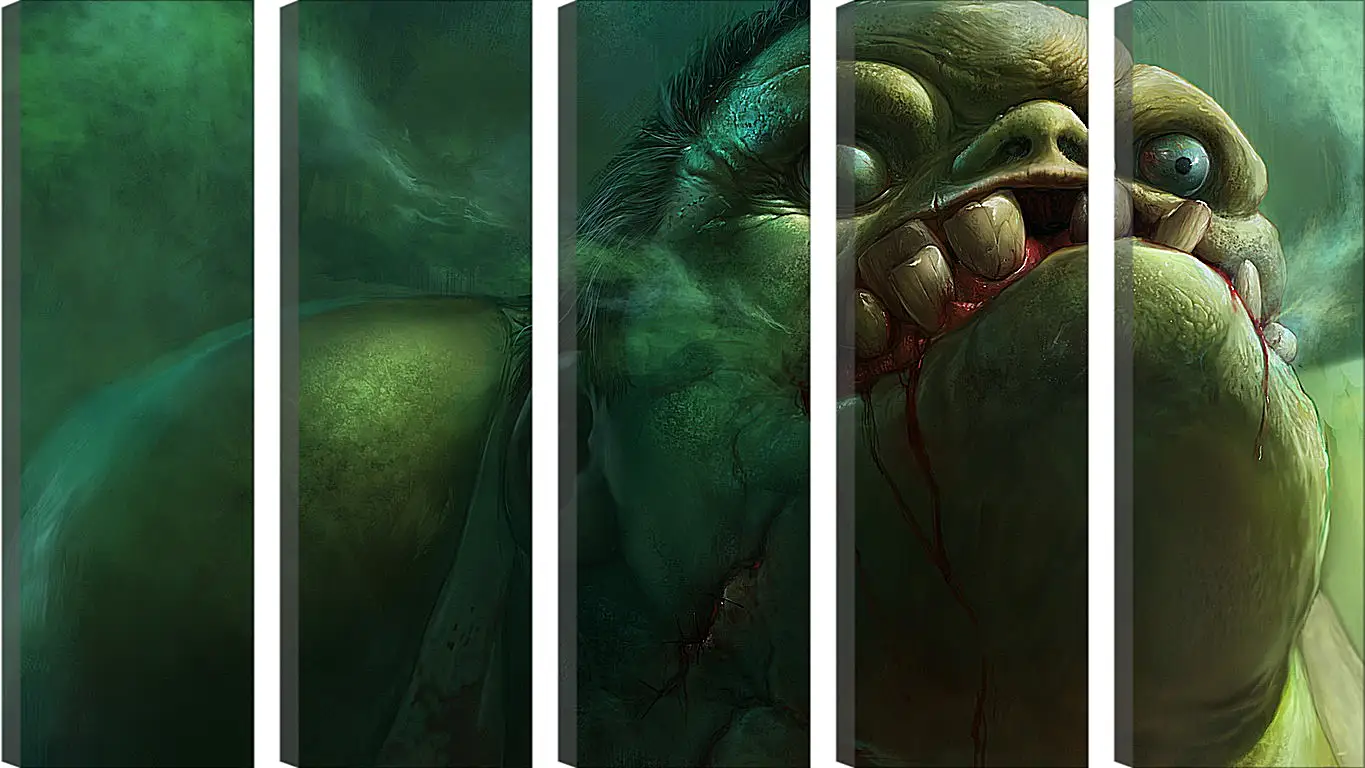 Модульная картина - butcher, dota 2, teeth