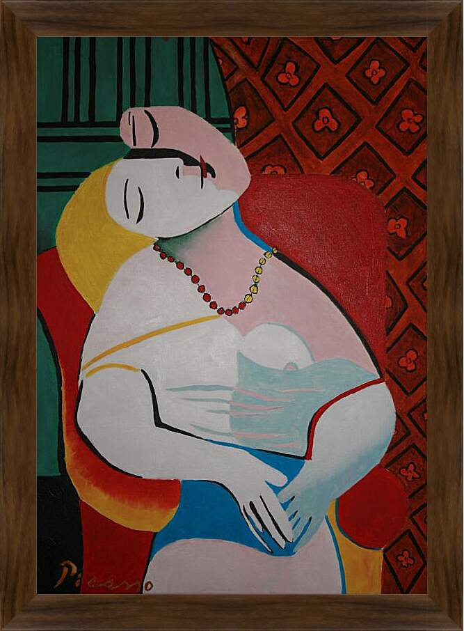 Картина в раме - Сон. Пабло Пикассо
