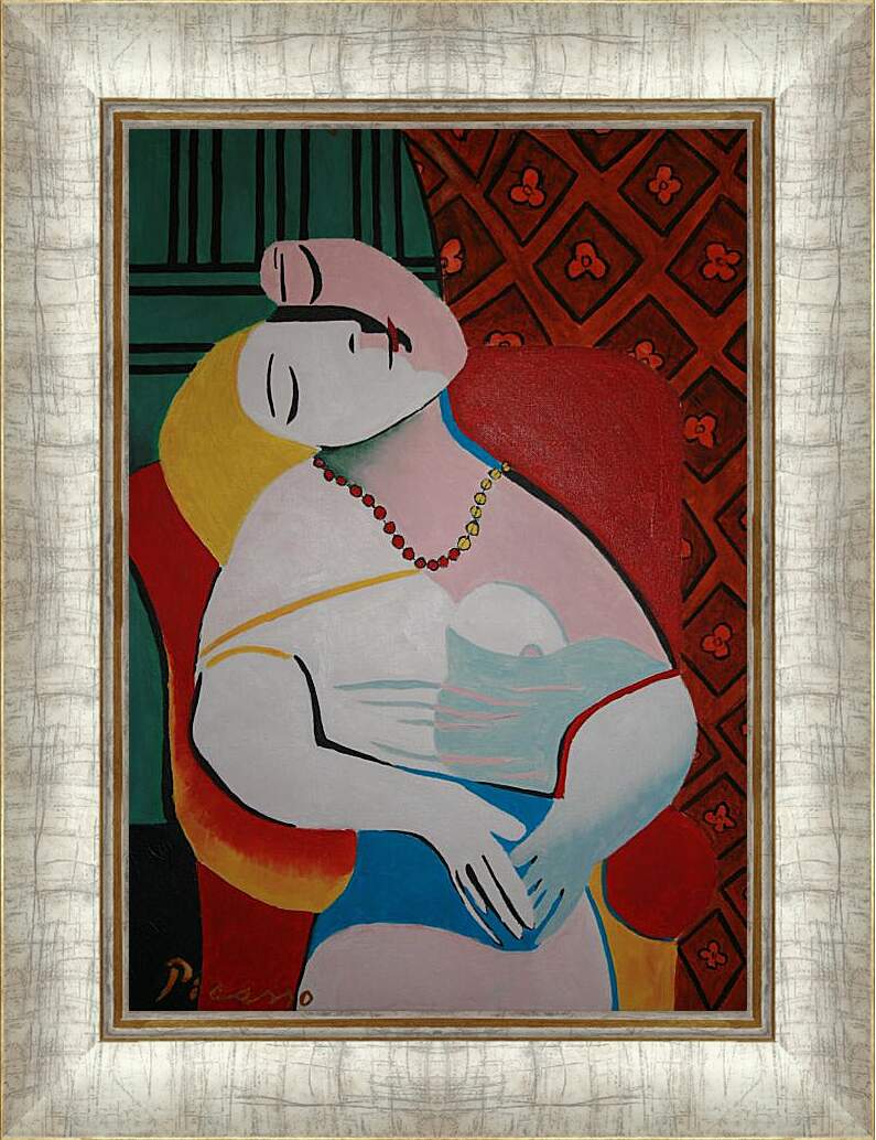 Картина в раме - Сон. Пабло Пикассо
