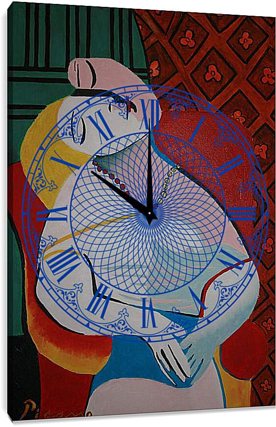 Часы картина - Сон. Пабло Пикассо

