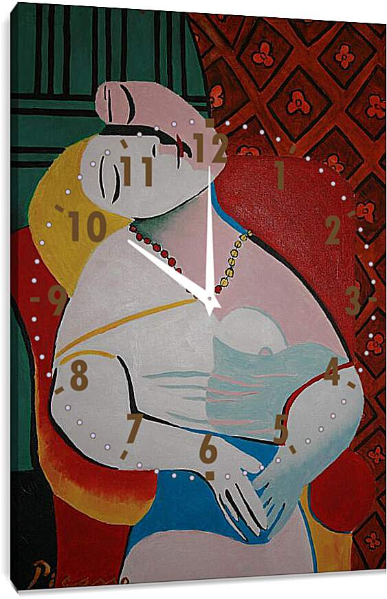 Часы картина - Сон. Пабло Пикассо
