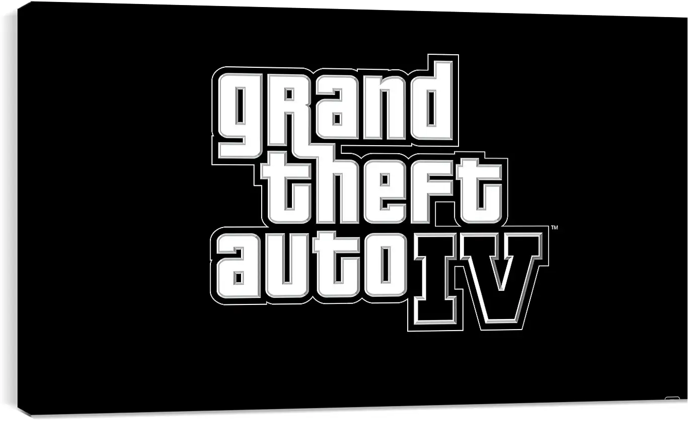 Постер и плакат - gta 4, grand theft auto 4, logo
