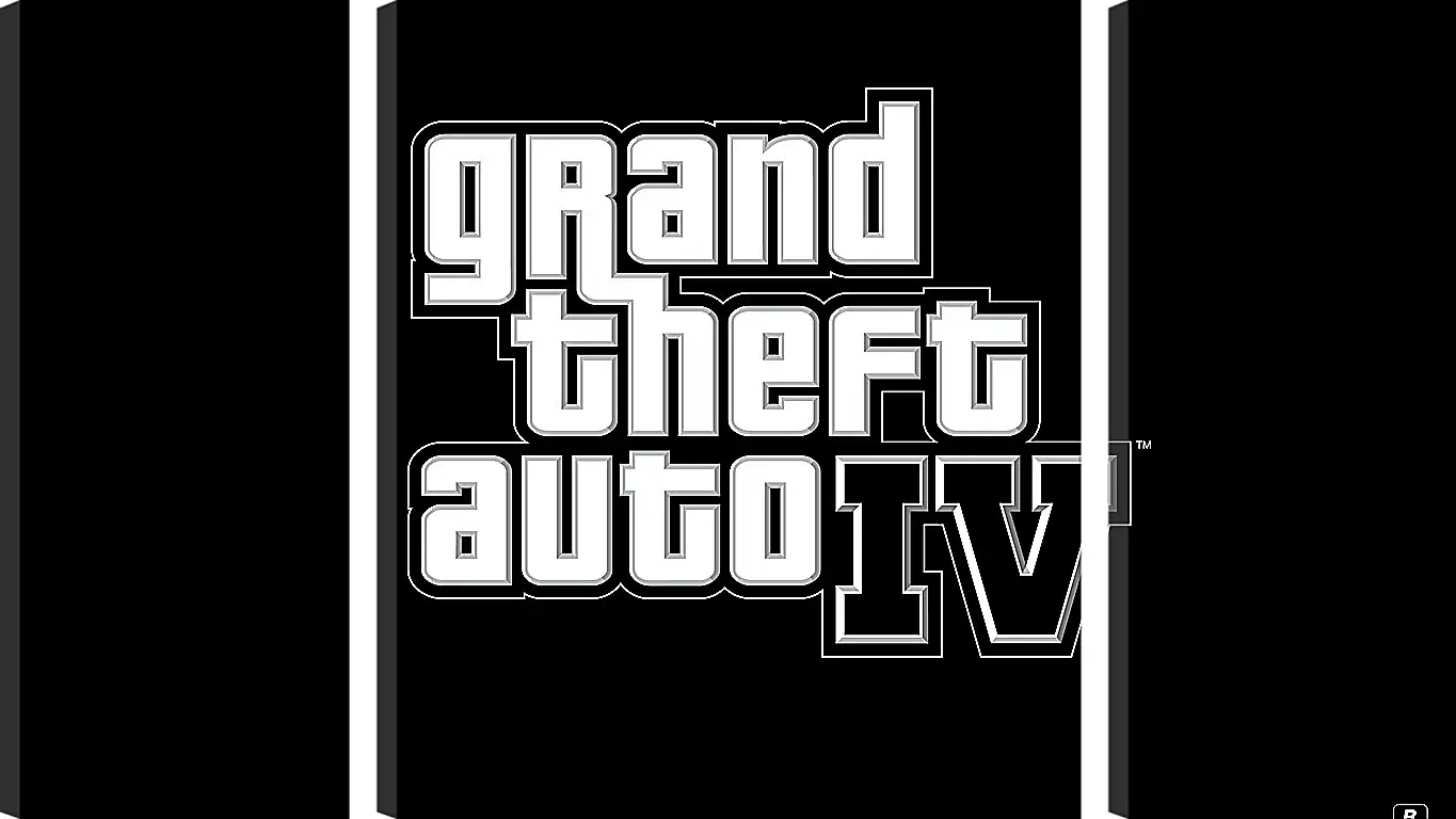 Модульная картина - gta 4, grand theft auto 4, logo
