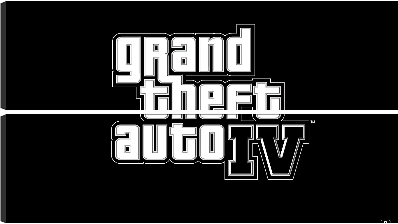 Модульная картина - gta 4, grand theft auto 4, logo
