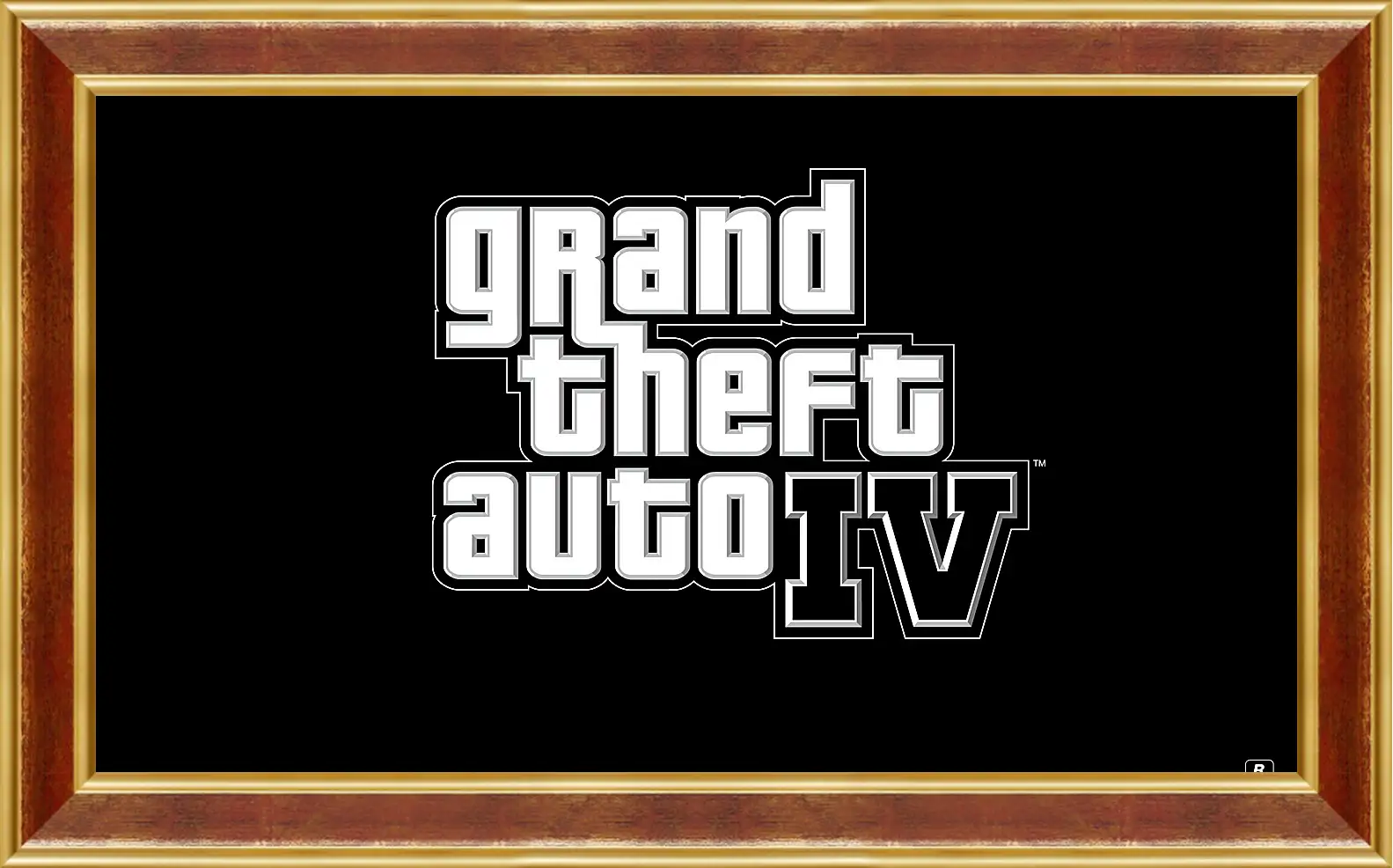 Картина в раме - gta 4, grand theft auto 4, logo
