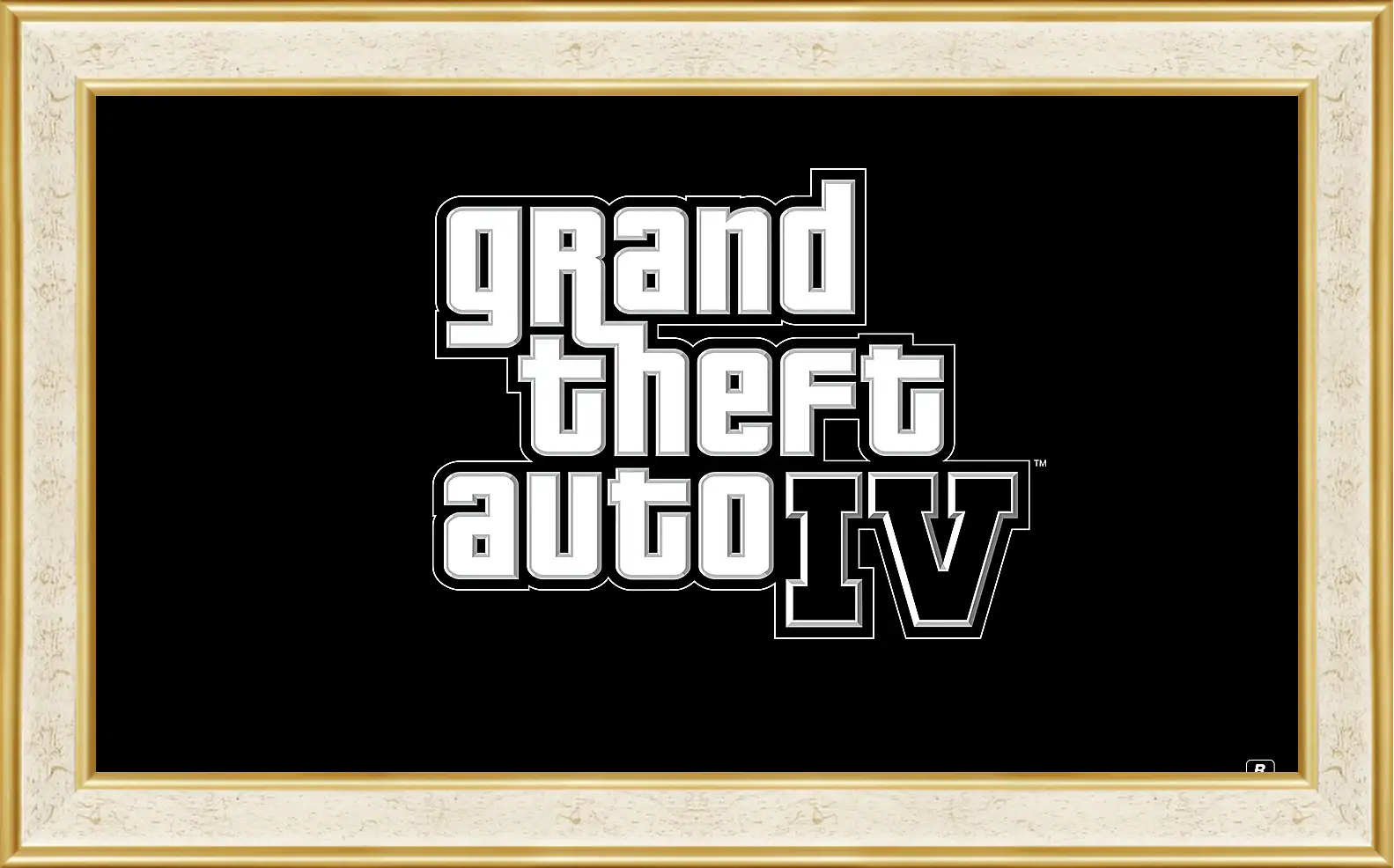 Картина в раме - gta 4, grand theft auto 4, logo
