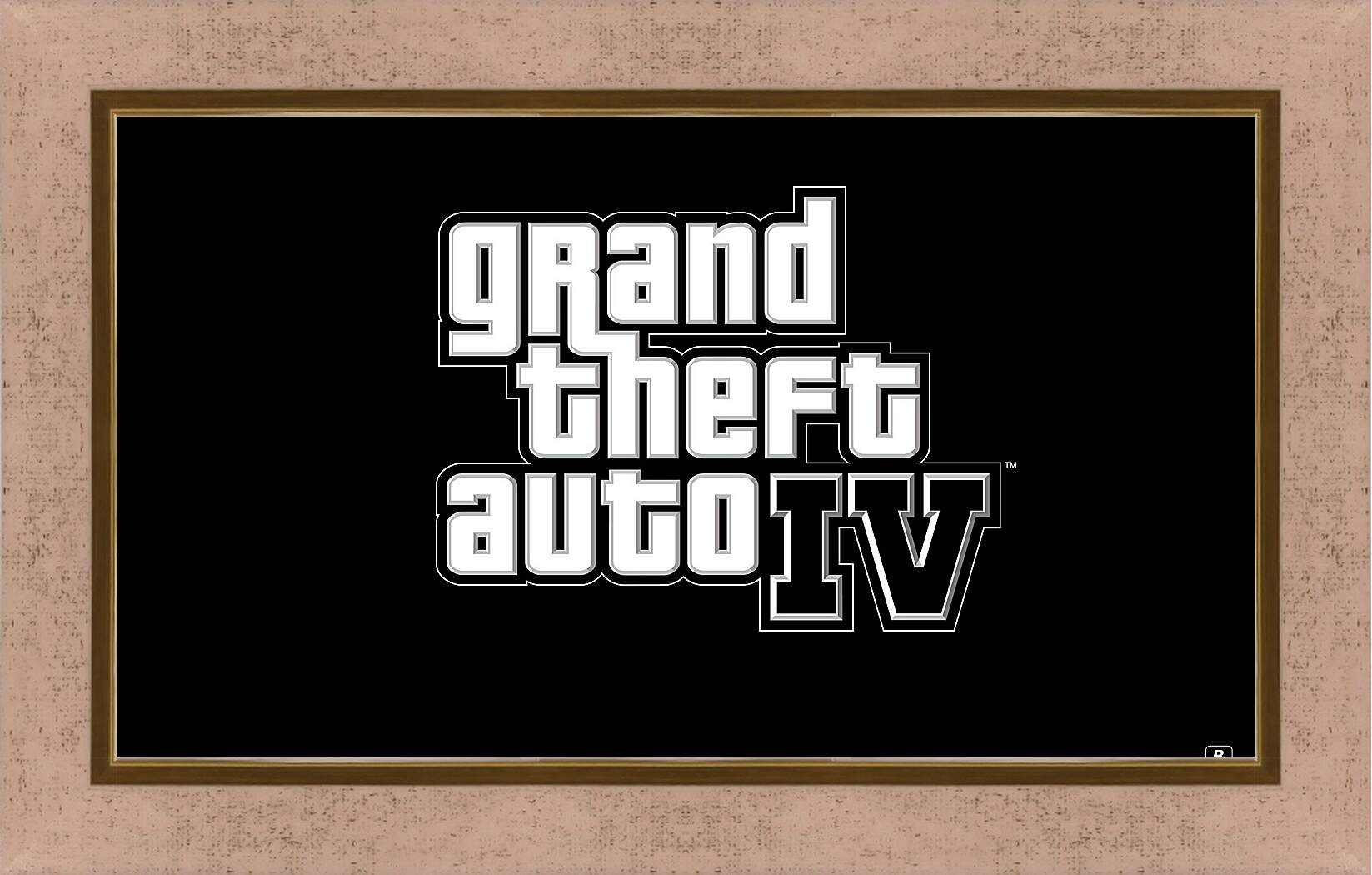 Картина в раме - gta 4, grand theft auto 4, logo
