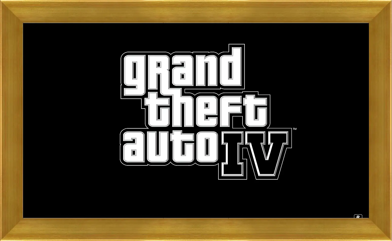 Картина в раме - gta 4, grand theft auto 4, logo
