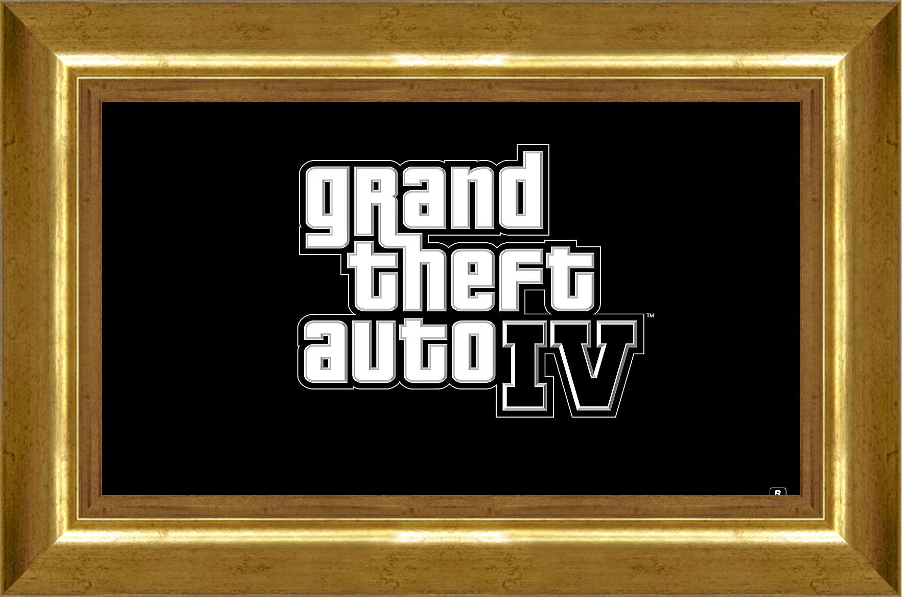 Картина в раме - gta 4, grand theft auto 4, logo
