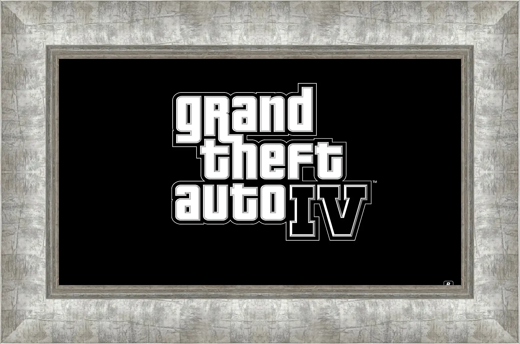 Картина в раме - gta 4, grand theft auto 4, logo
