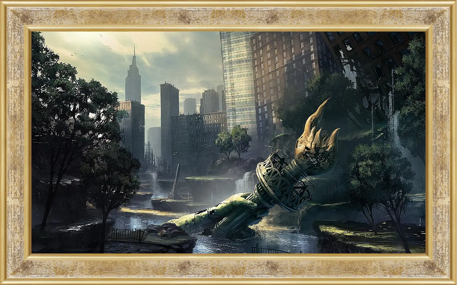 Картина в раме - crysis, fan art, new-york
