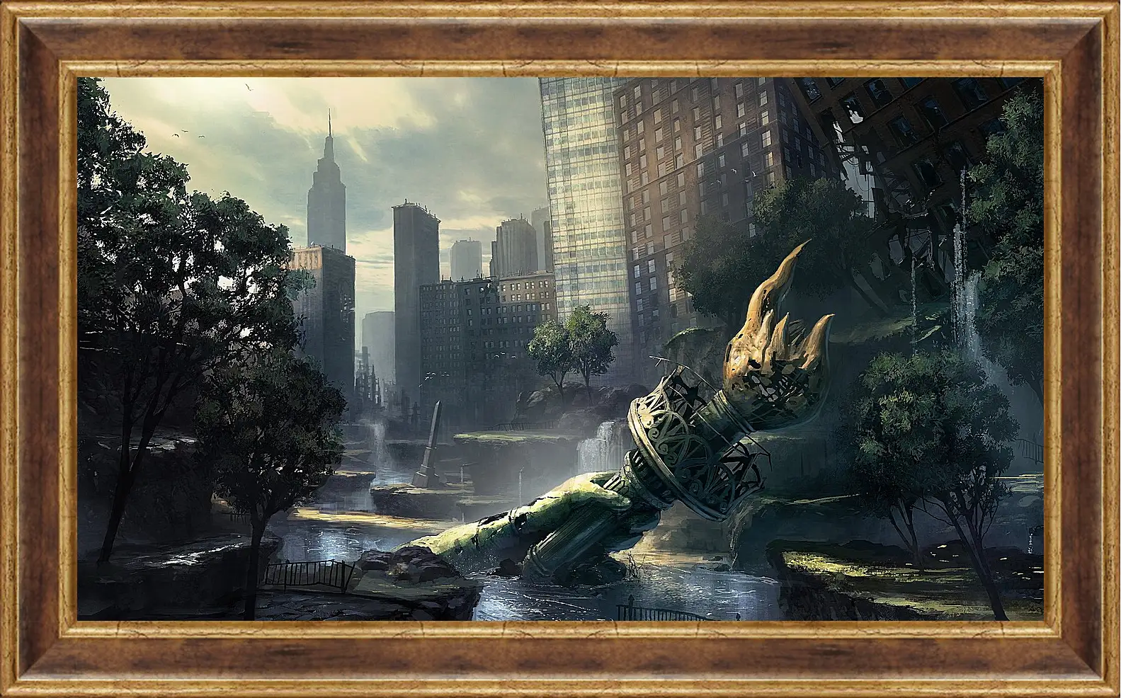 Картина в раме - crysis, fan art, new-york
