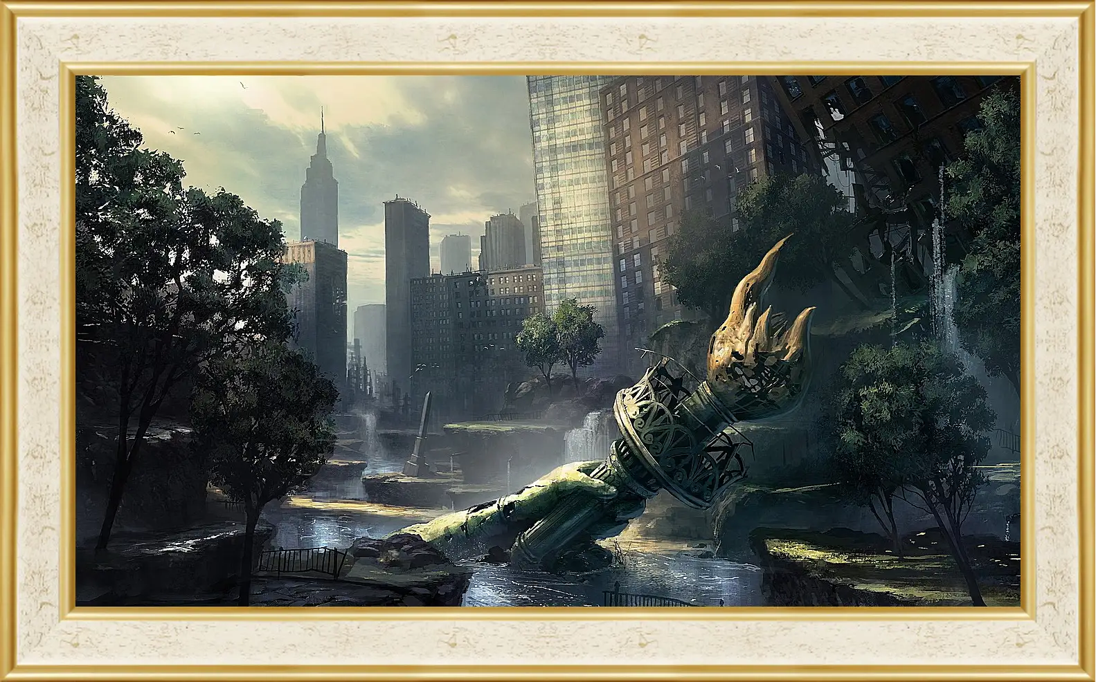 Картина в раме - crysis, fan art, new-york
