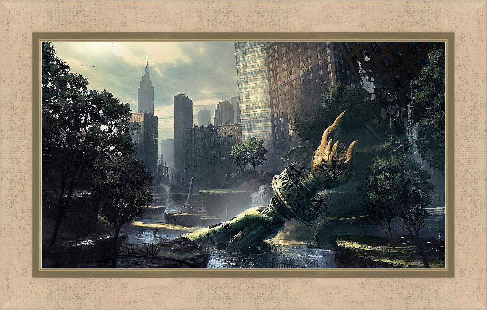 Картина в раме - crysis, fan art, new-york
