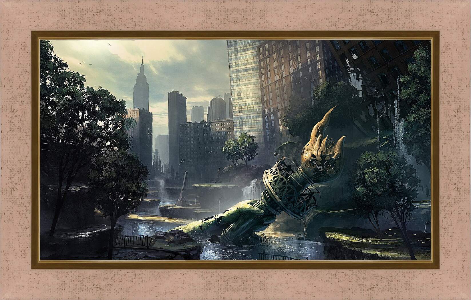 Картина в раме - crysis, fan art, new-york
