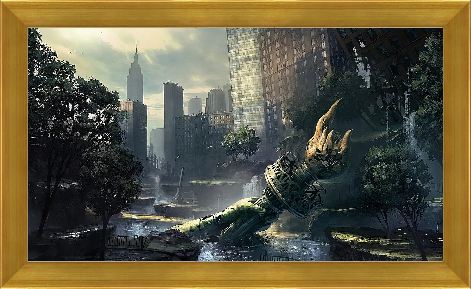 Картина в раме - crysis, fan art, new-york
