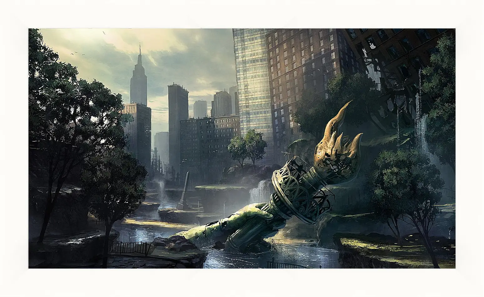 Картина в раме - crysis, fan art, new-york
