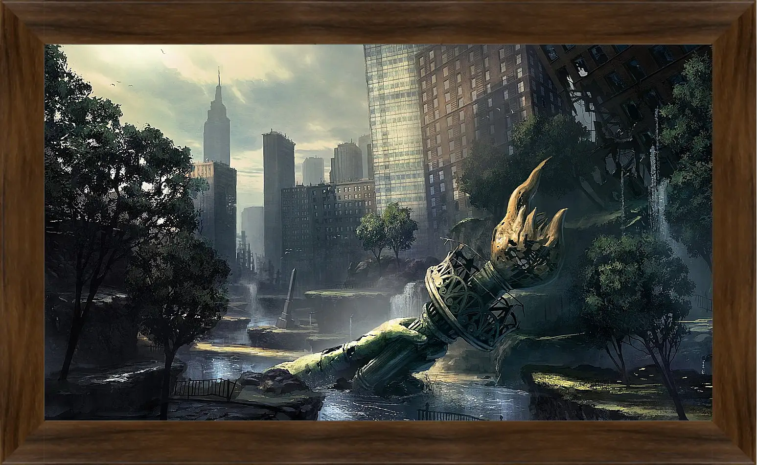 Картина в раме - crysis, fan art, new-york
