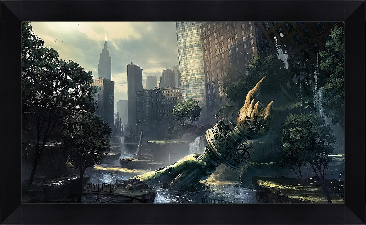 Картина в раме - crysis, fan art, new-york
