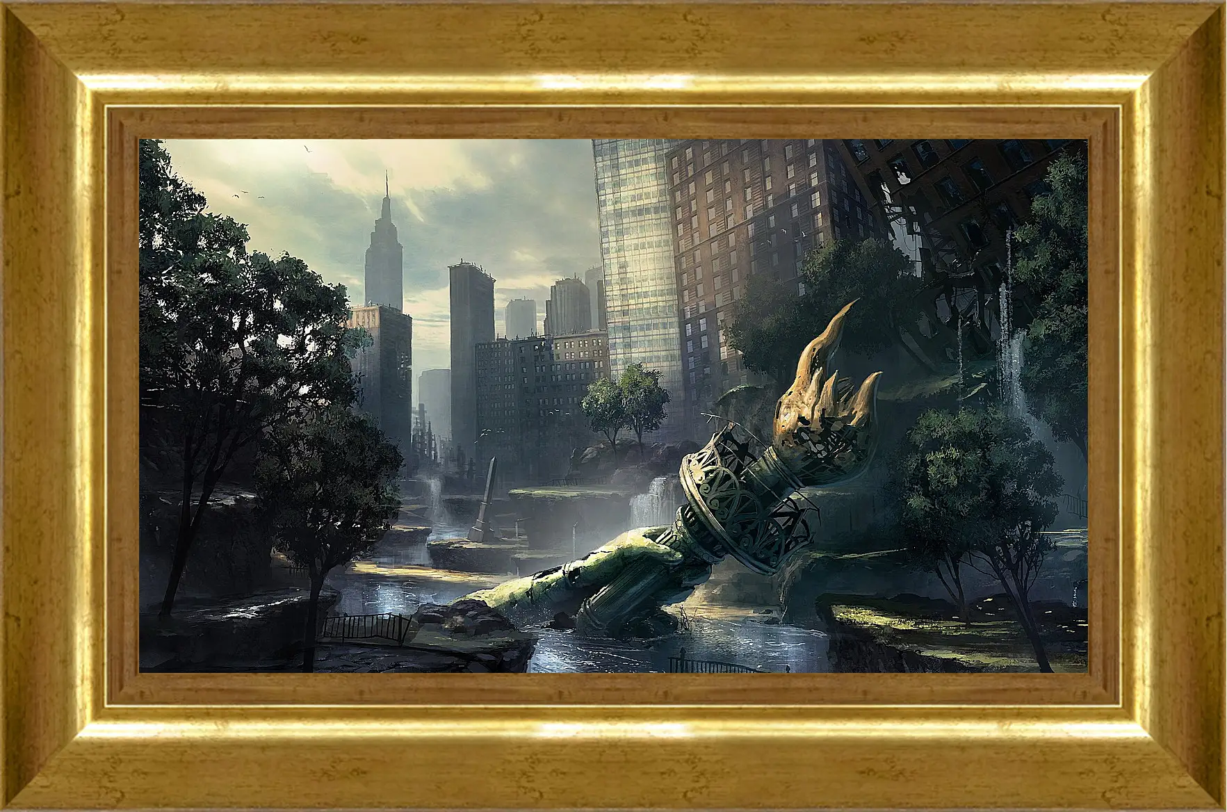 Картина в раме - crysis, fan art, new-york
