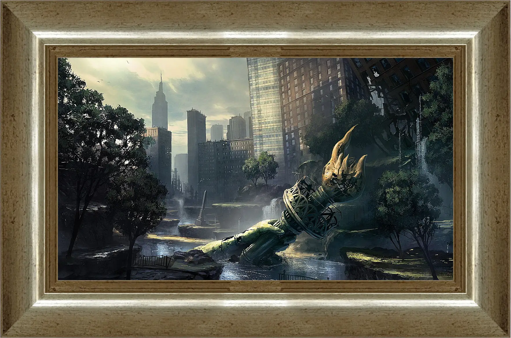 Картина в раме - crysis, fan art, new-york
