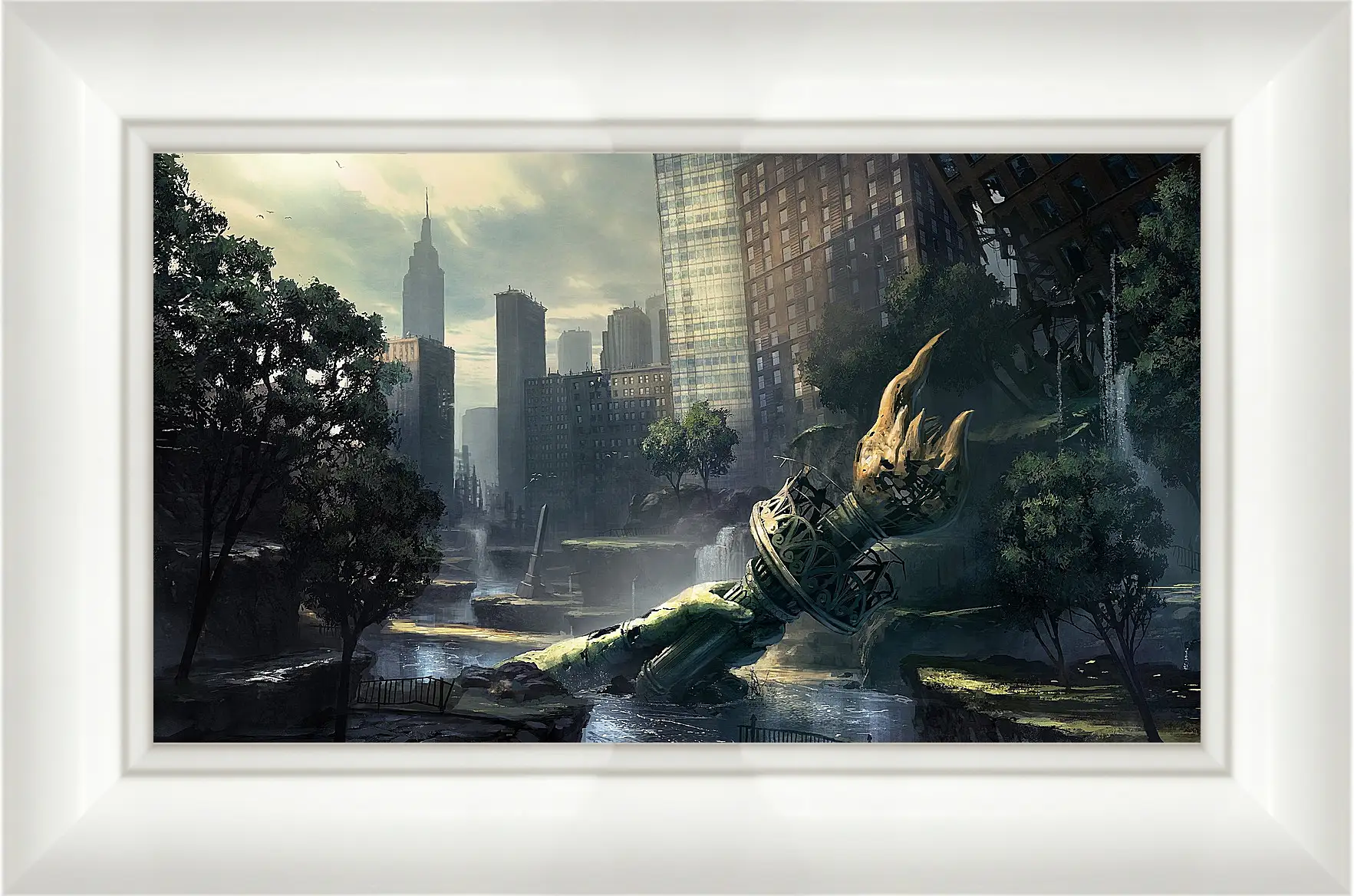 Картина в раме - crysis, fan art, new-york
