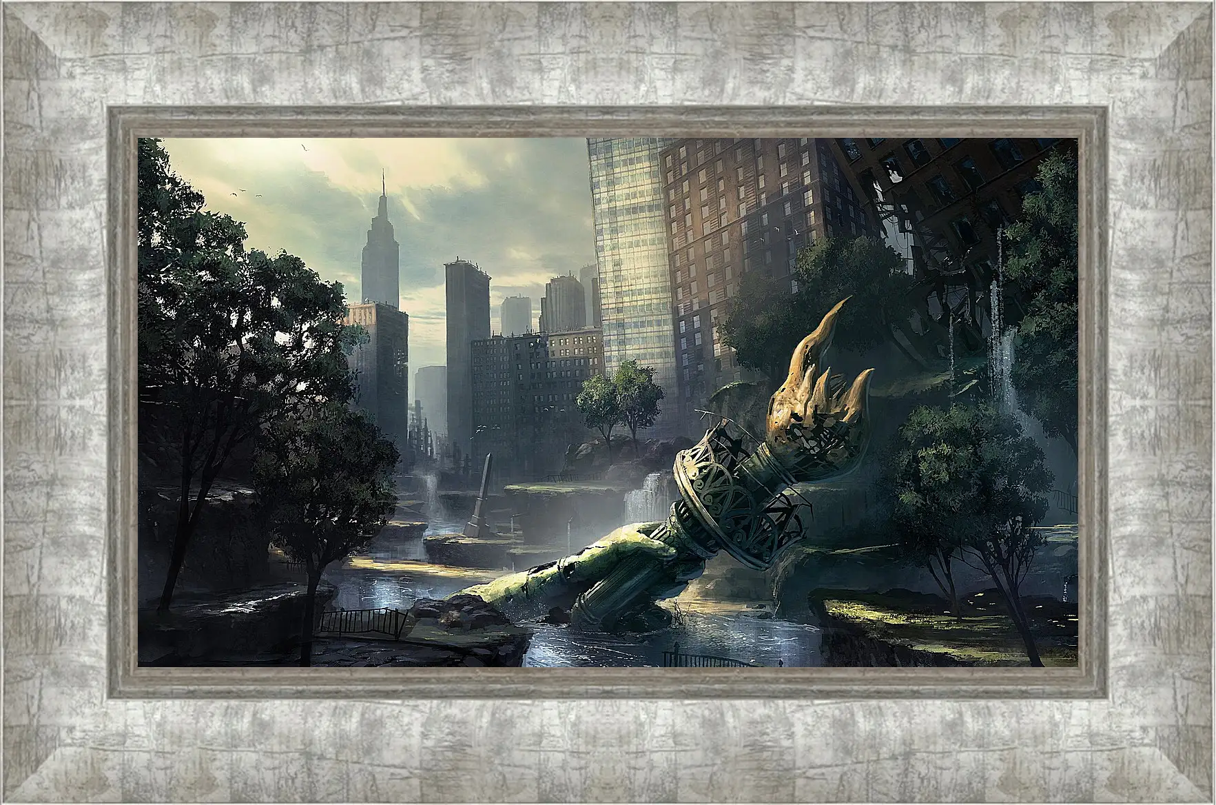 Картина в раме - crysis, fan art, new-york
