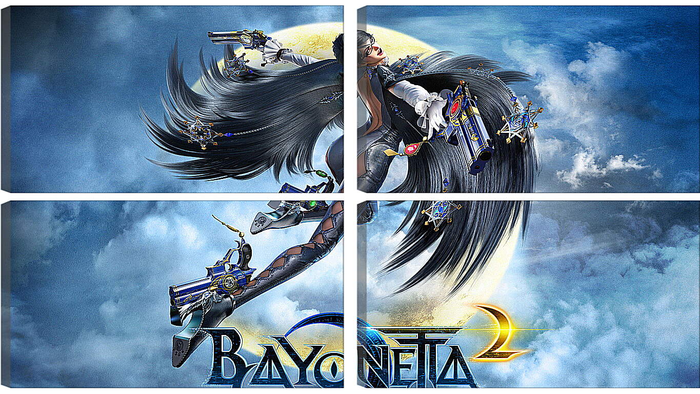 Модульная картина - bayonetta, 2014, game
