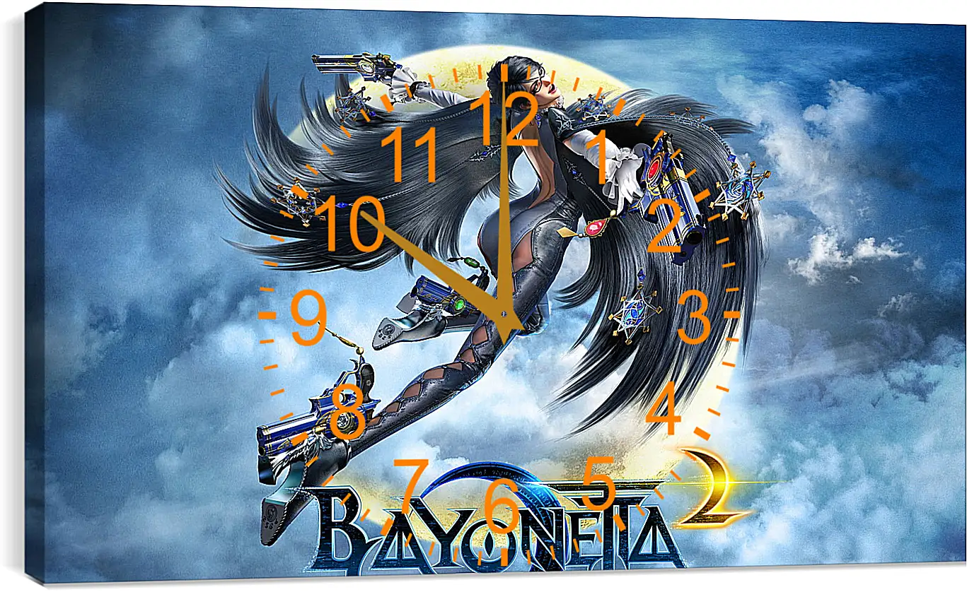 Часы картина - bayonetta, 2014, game
