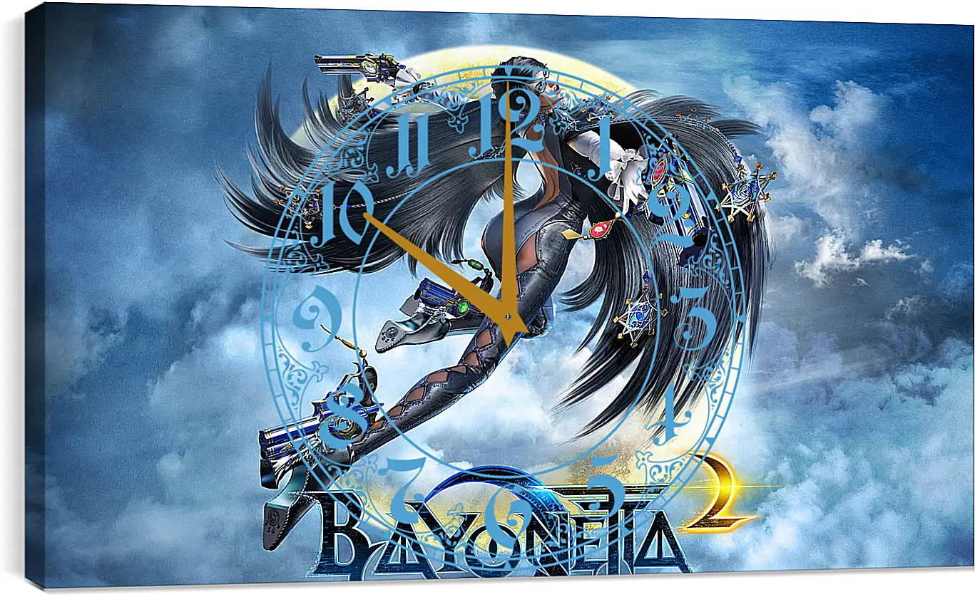 Часы картина - bayonetta, 2014, game
