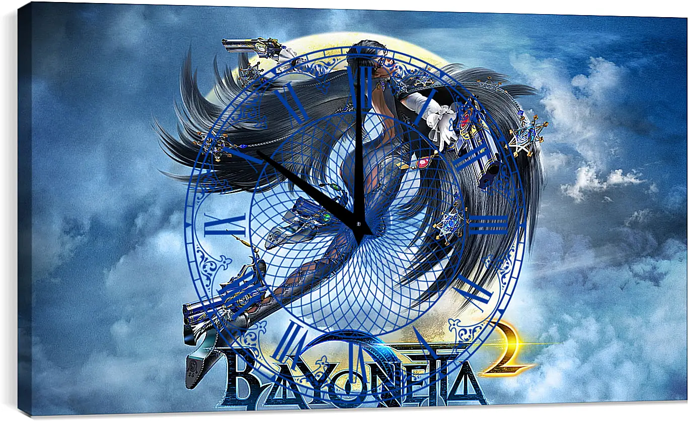 Часы картина - bayonetta, 2014, game
