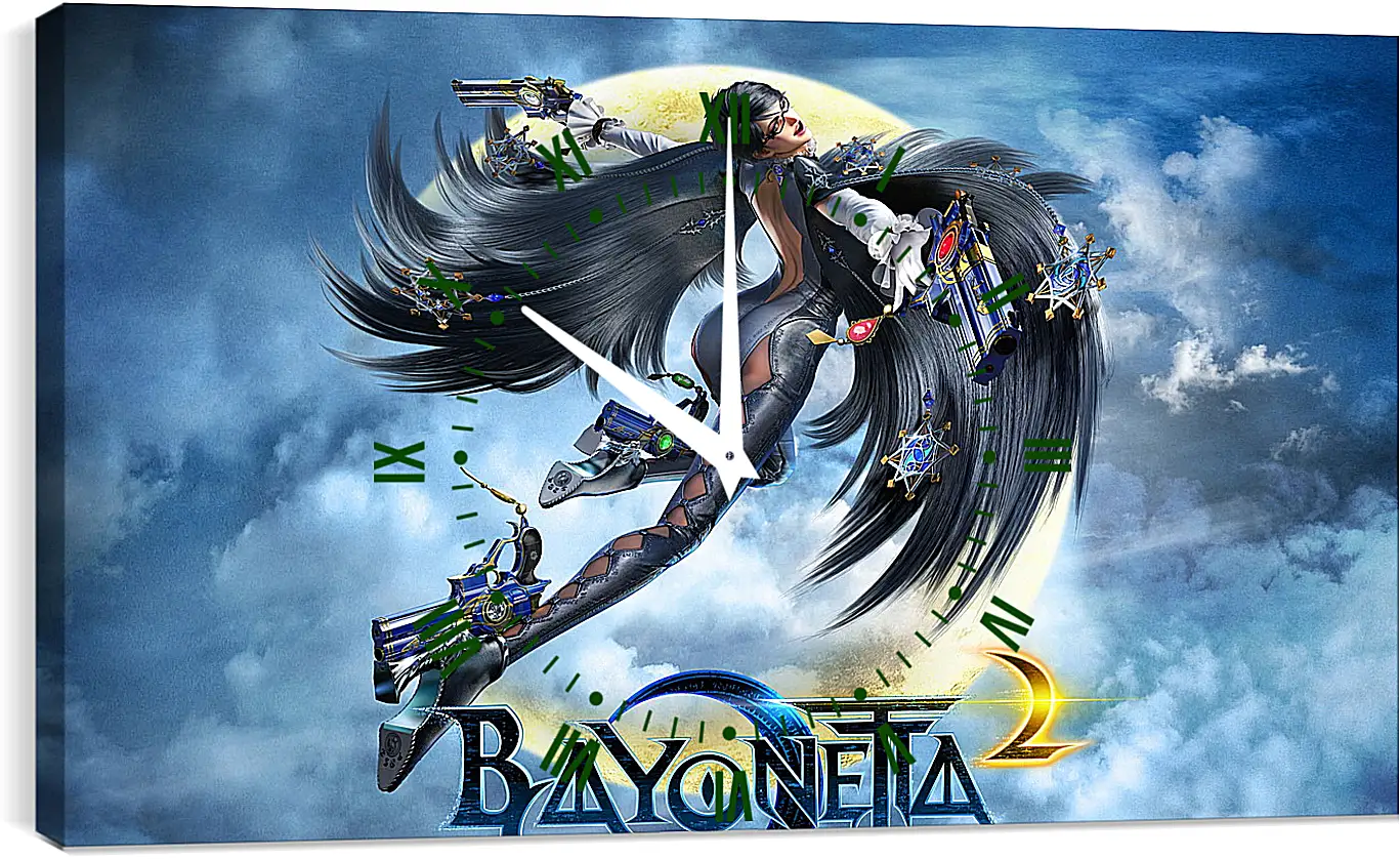 Часы картина - bayonetta, 2014, game
