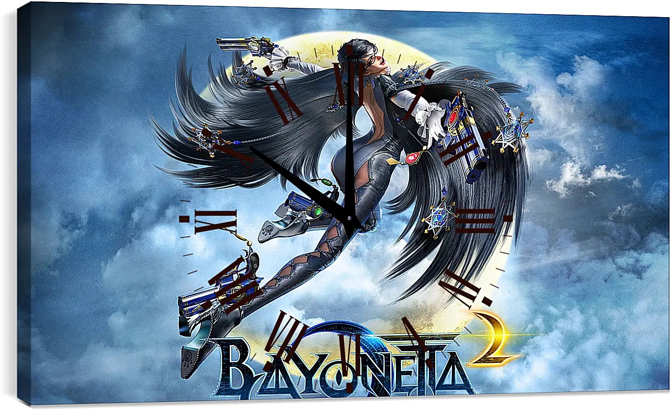 Часы картина - bayonetta, 2014, game
