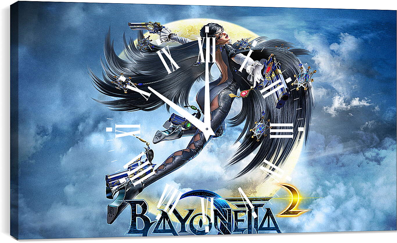 Часы картина - bayonetta, 2014, game
