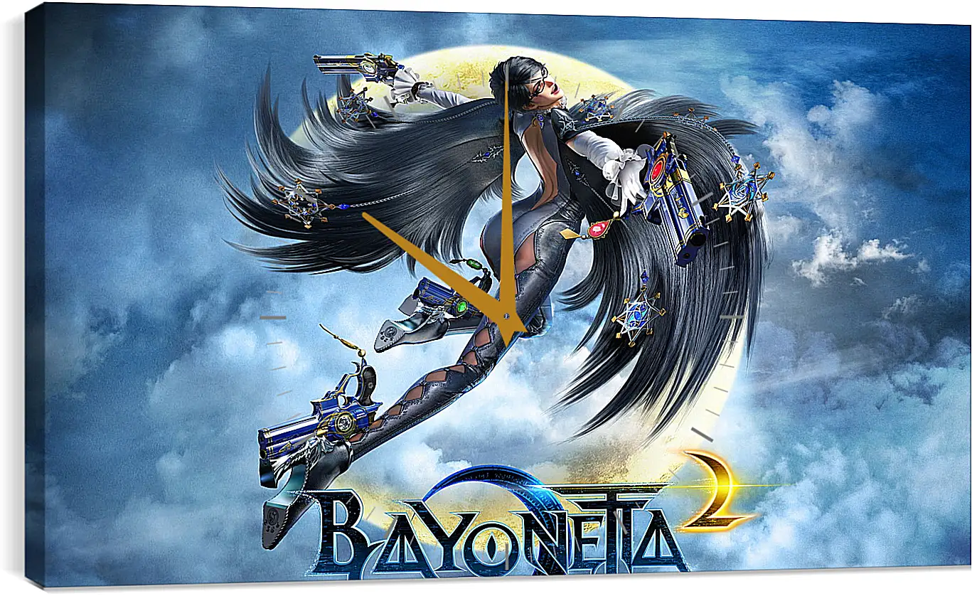 Часы картина - bayonetta, 2014, game
