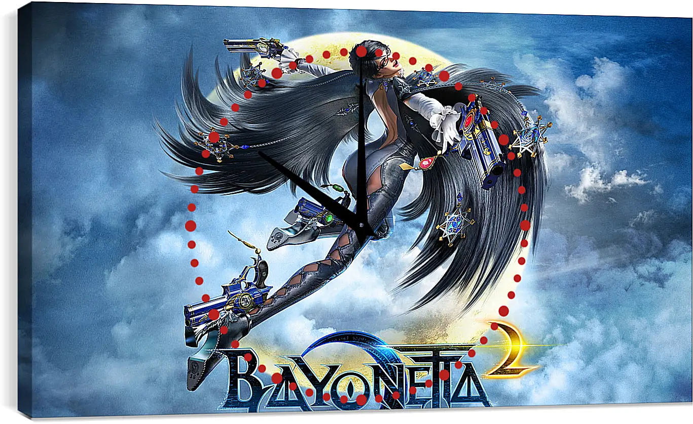 Часы картина - bayonetta, 2014, game
