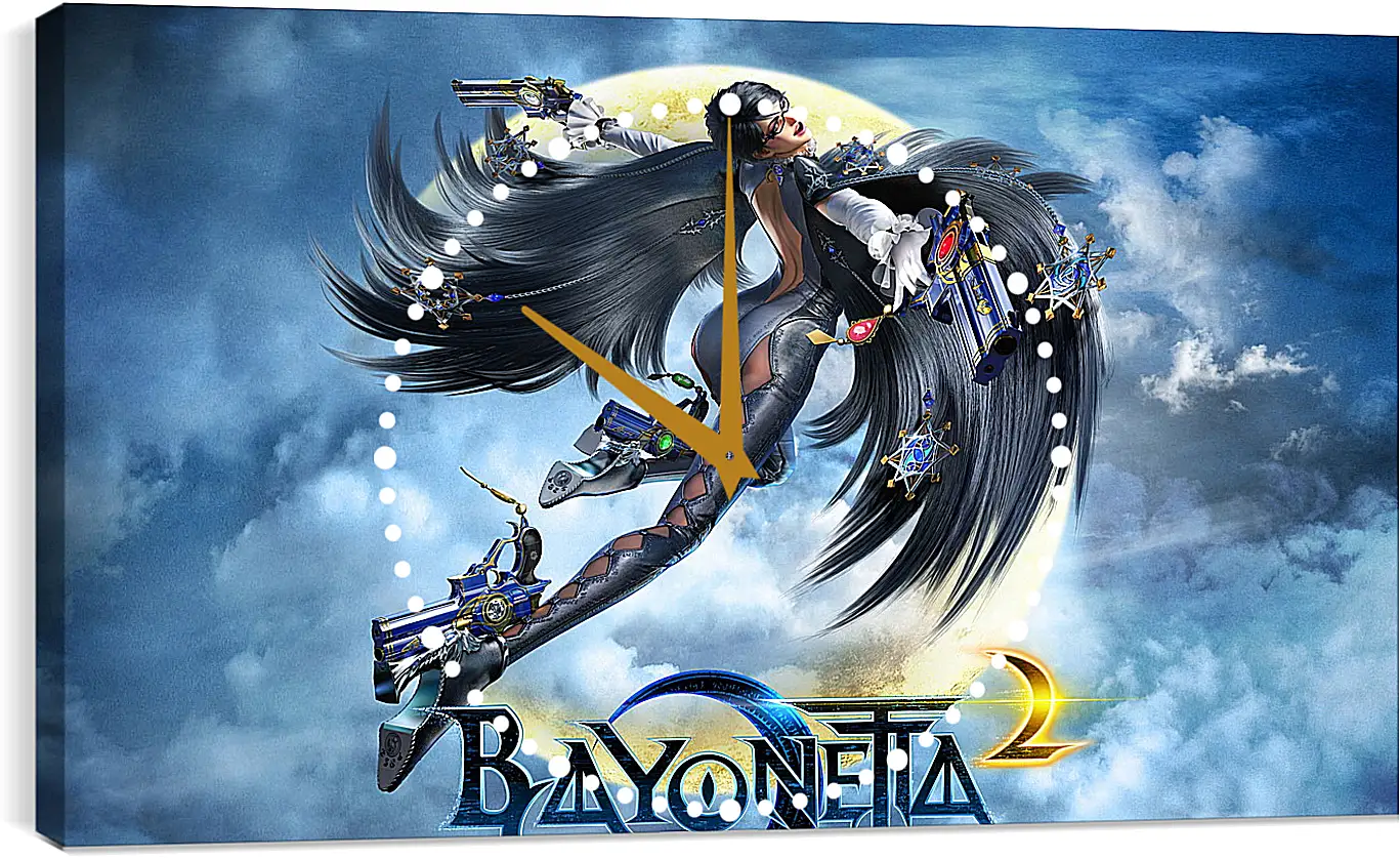 Часы картина - bayonetta, 2014, game
