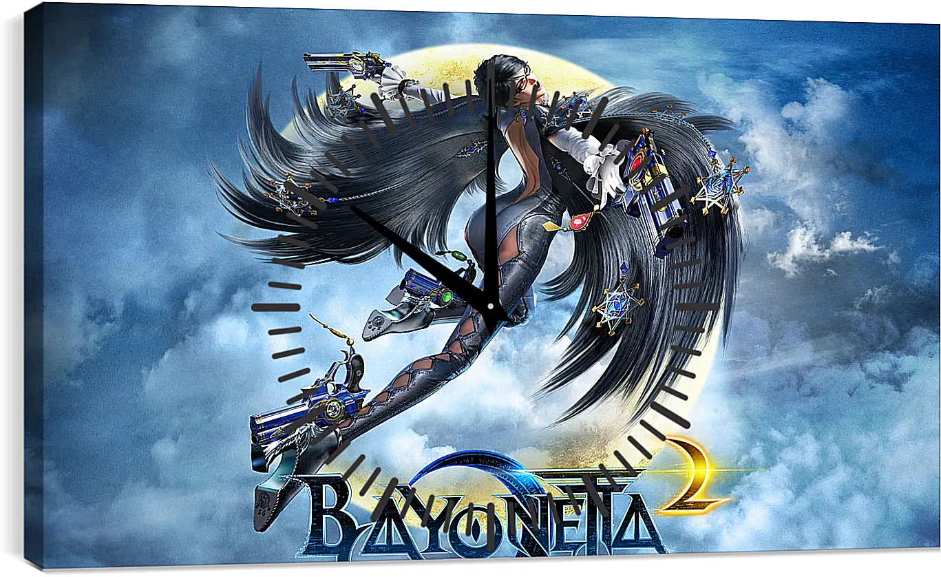 Часы картина - bayonetta, 2014, game
