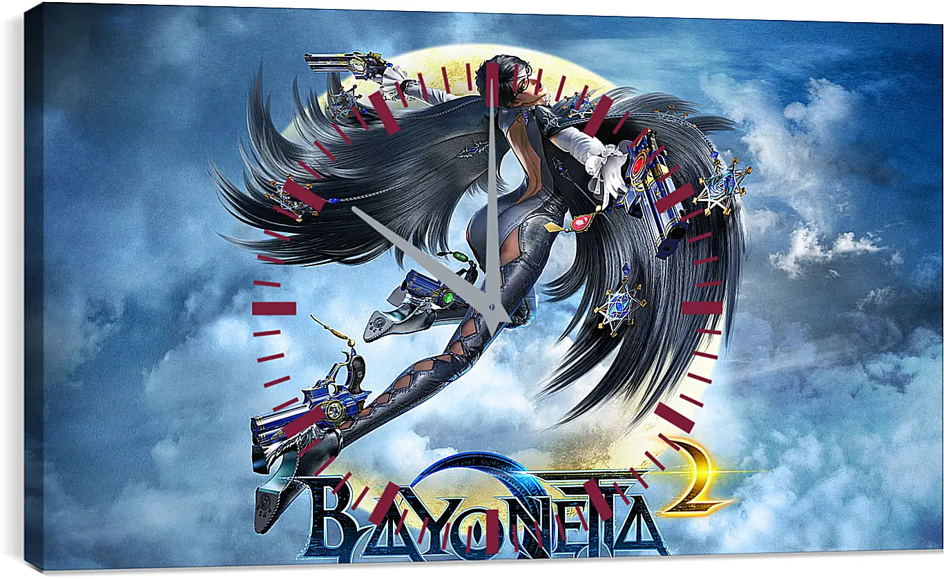 Часы картина - bayonetta, 2014, game
