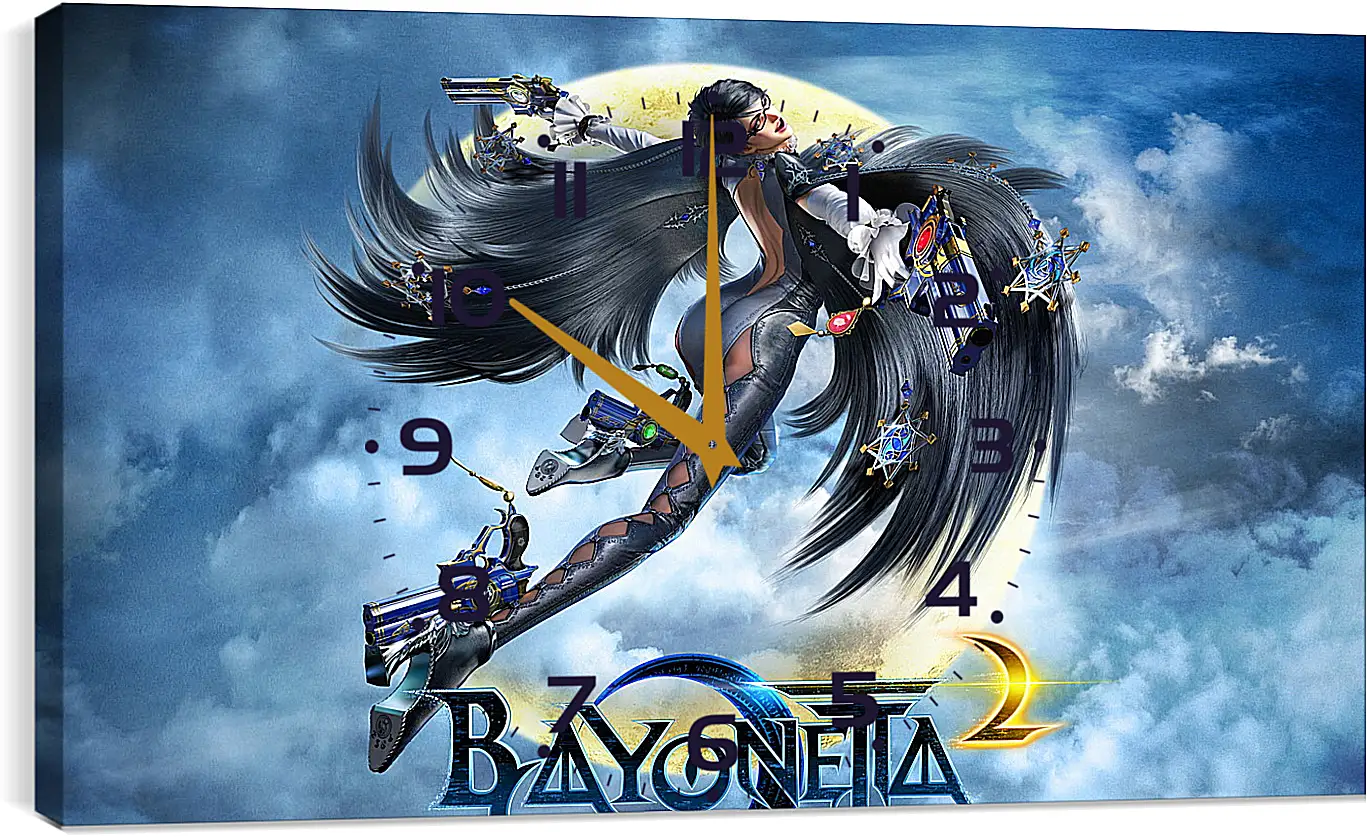 Часы картина - bayonetta, 2014, game
