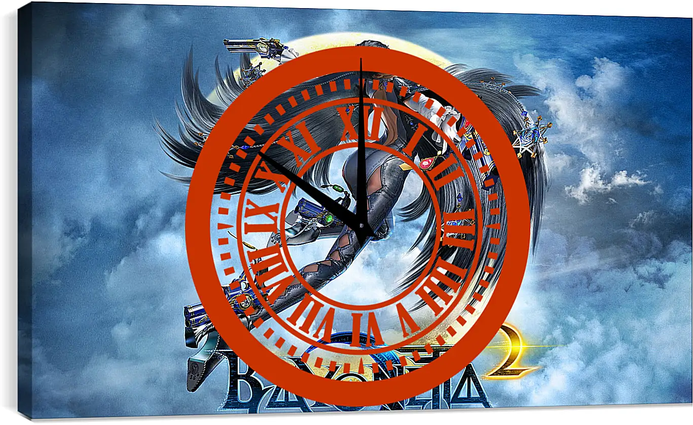 Часы картина - bayonetta, 2014, game
