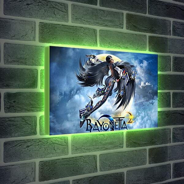 Лайтбокс световая панель - bayonetta, 2014, game
