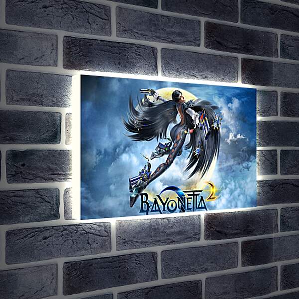 Лайтбокс световая панель - bayonetta, 2014, game

