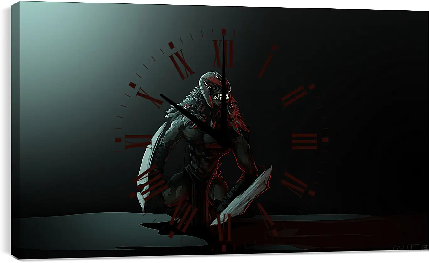 Часы картина - bloodseeker, dota 2, art