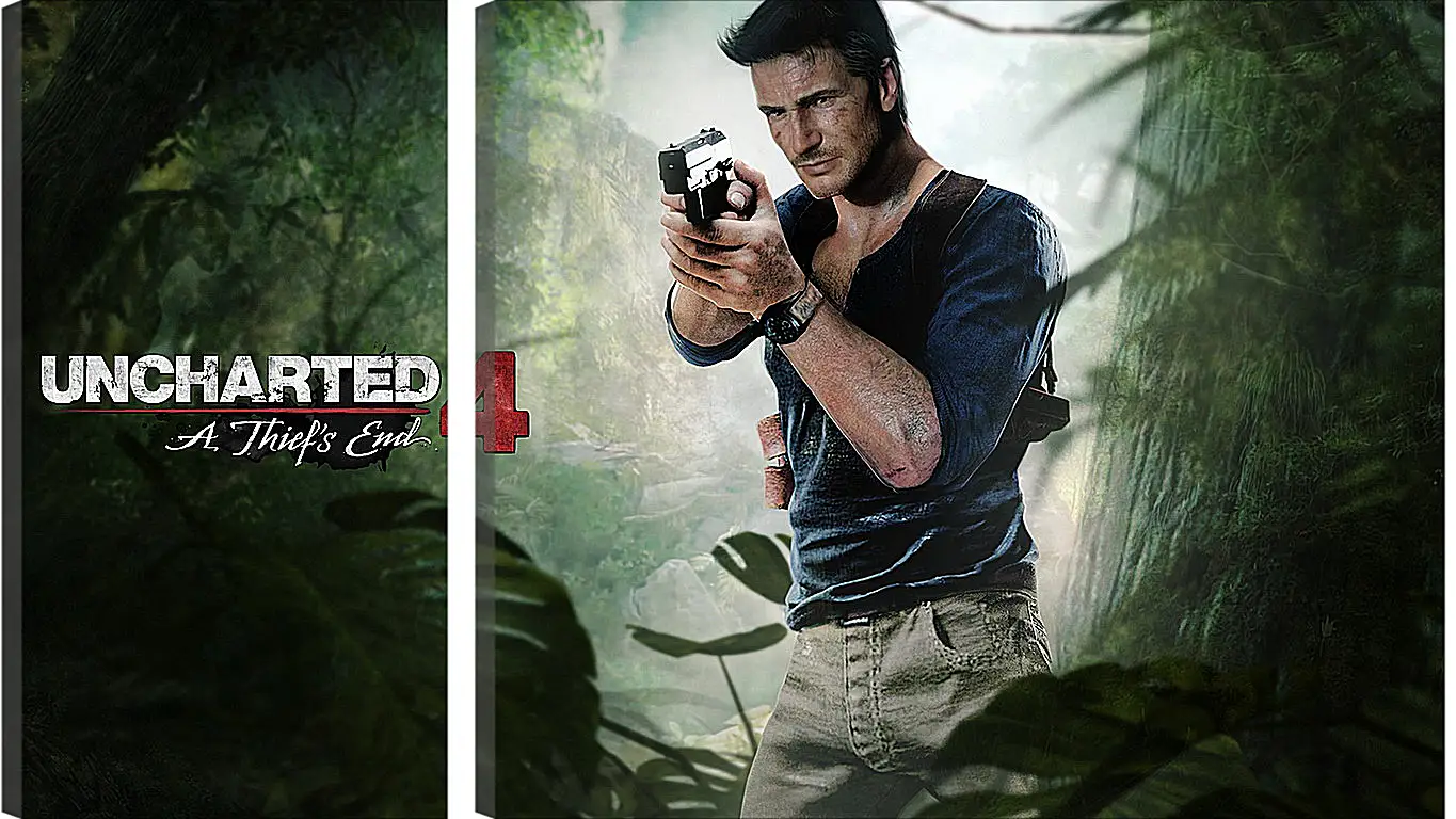 Модульная картина - naughty dog, uncharted 4