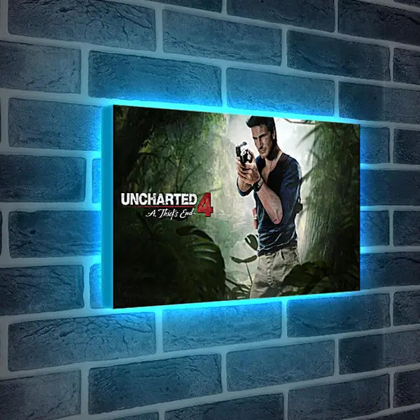 Лайтбокс световая панель - naughty dog, uncharted 4