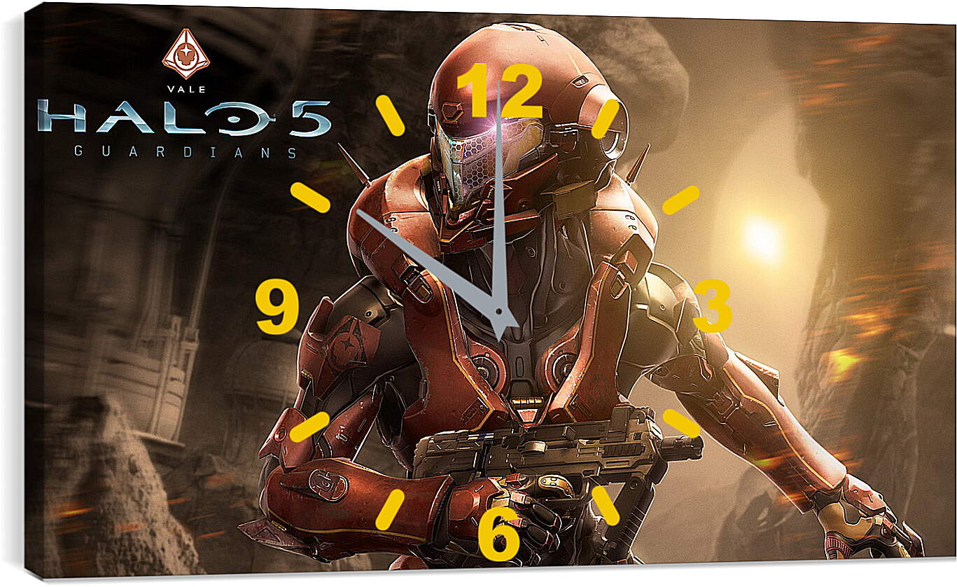 Часы картина - halo 5, armor, weapons
