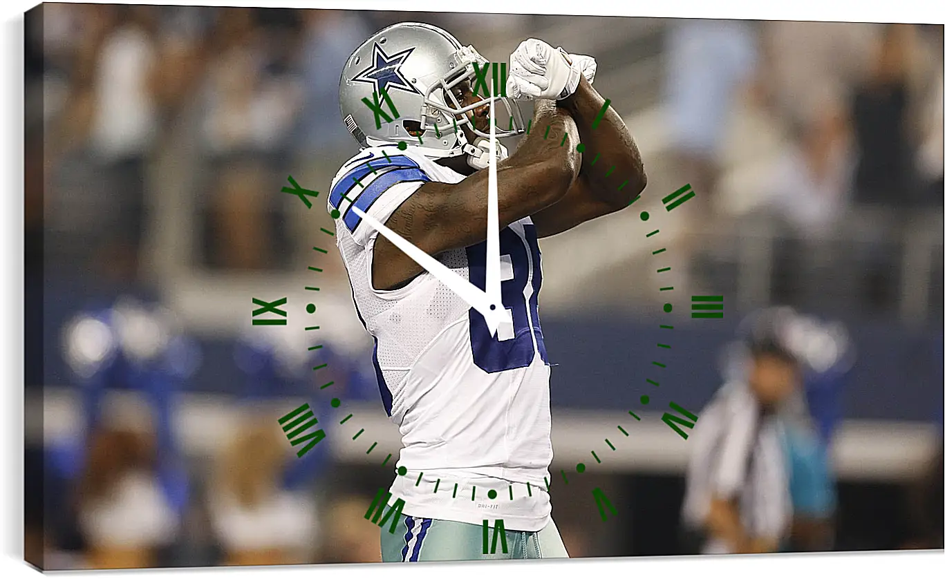 Часы картина - dez bryant, dallas cowboys, football
